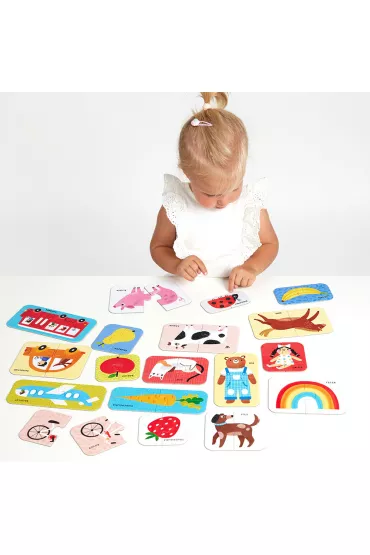 CzuCzu Puzzle do pary Pierwsze sowa 18m+ Bright Junior Media