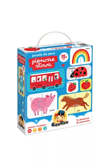 CzuCzu Puzzle do pary Pierwsze sowa 18m+ Bright Junior Media