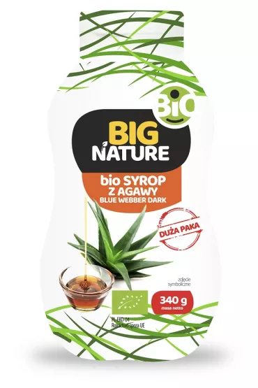 Big Nature Syrop z agawy Blue Webber Dark 340 g Bio