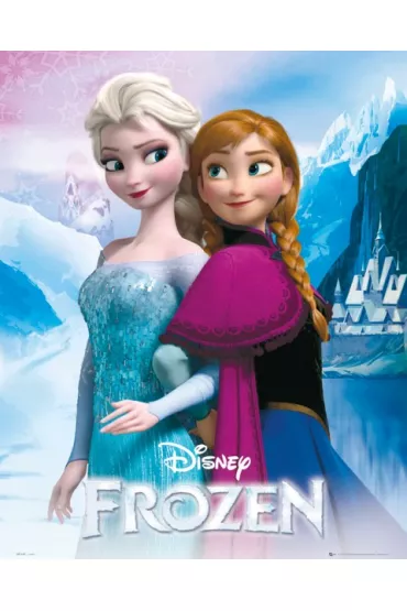 Kraina Lodu Frozen Anna i Elza - plakat