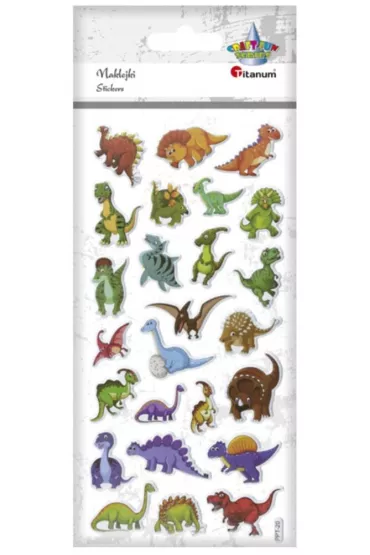 Titanum Naklejki wypuk�e mi�kkie dinozaury 25 szt.