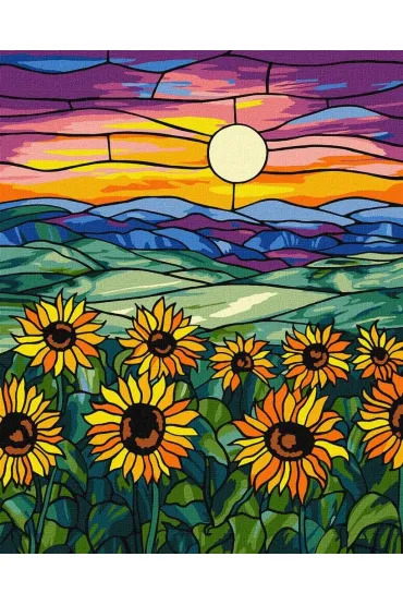 Ideyka Malowanie po numerach - Pole s�onecznik�w 40x50cm