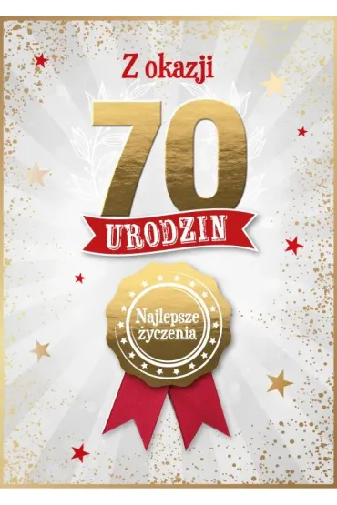 Armin Style KARNET URODZINY 70 B6 Z KOP AS GM-1298 FOL
