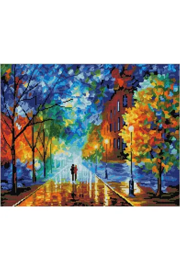 iPicasso Diamentowa mozaika - Jesienny spacer 40x50cm