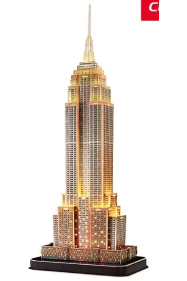 Puzzle 3D 37 el. Empire State Building (wersja nocna) Cubic Fun