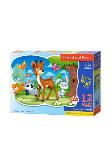 Puzzle 12 el. Deer and Friends Castorland
