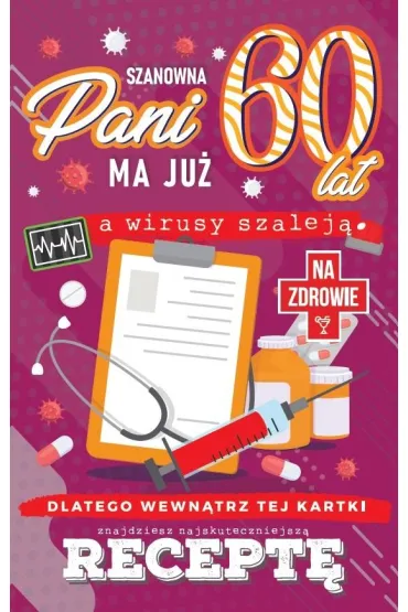 Yeku Karnet Urodzinowy z recept� 60 JCX-052