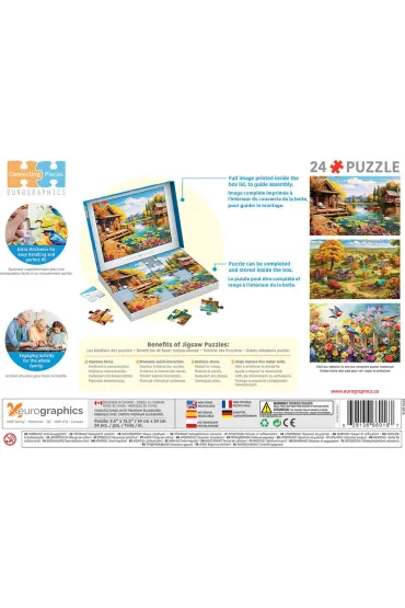 Puzzle 24 Lake Cottage by Lauai 6724-6016 Eurographics