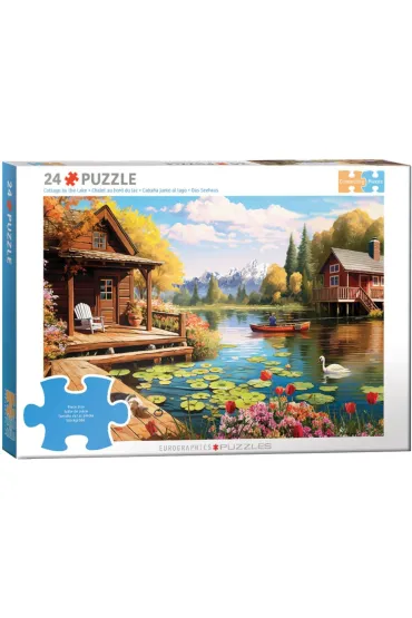 Puzzle 24 Lake Cottage by Lauai 6724-6016 Eurographics