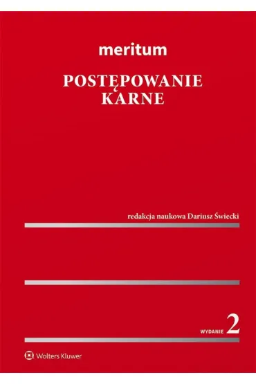 Meritum Post�powanie karne - Dariusz �wiecki