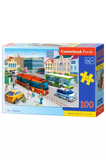 Puzzle 100 el. City Square Castorland