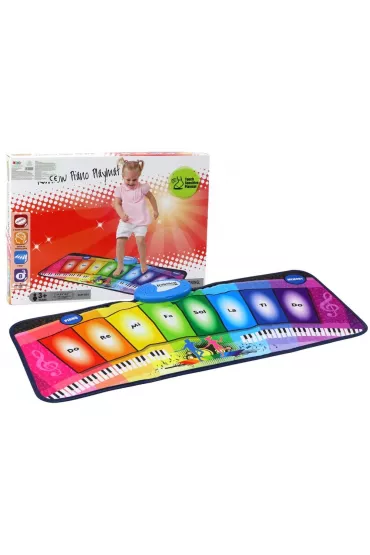 LeanToys Mata taneczna t�czowa Pianinko