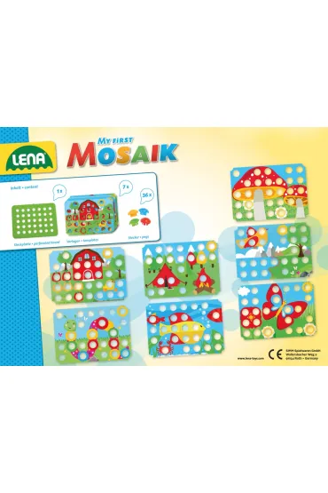 Mozaika guzikowa mozaikowa, du�e elementy Lena