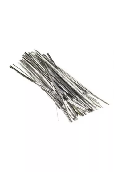 Brewis Druciki w plastiku srebrne 18 cm