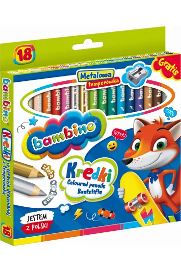 St. Majewski Kredki o��wkowe Bambino 18 szt.