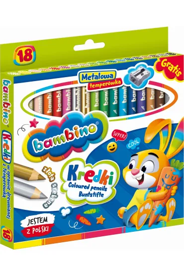 St. Majewski Kredki o��wkowe Bambino 18 szt.