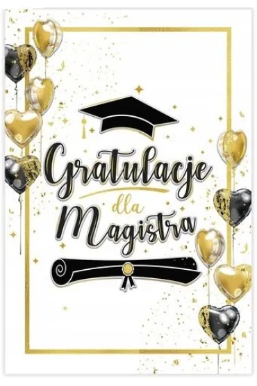 Karnet B6 Gratulacje magister
