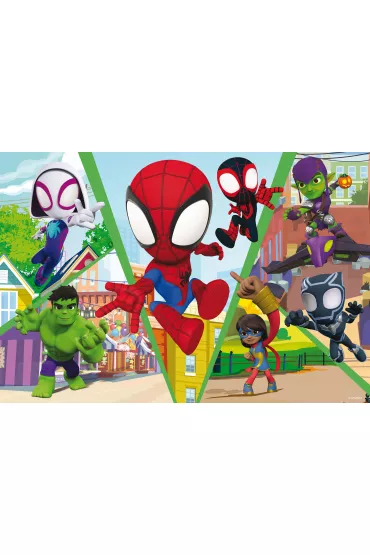 Puzzle dwustronne 24 el. PLUS Spidey Let`s Challenge Lisciani