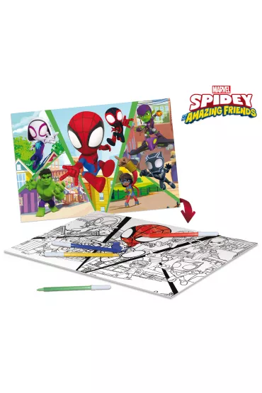 Puzzle dwustronne 24 el. PLUS Spidey Let`s Challenge Lisciani
