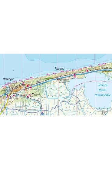Wybrze�e �rodkowe. Cz�� zachodnia. Mapa turystyczna w skali 1:50 000