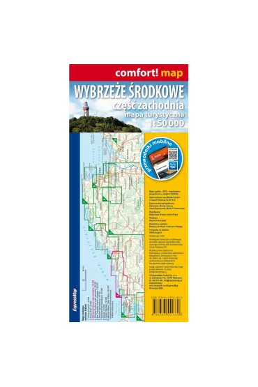 Wybrze�e �rodkowe. Cz�� zachodnia. Mapa turystyczna w skali 1:50 000