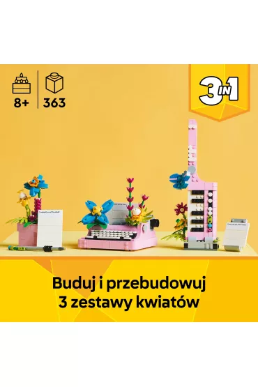 LEGO Creator 3 w 1 Maszyna do pisania z kwiatami 31169