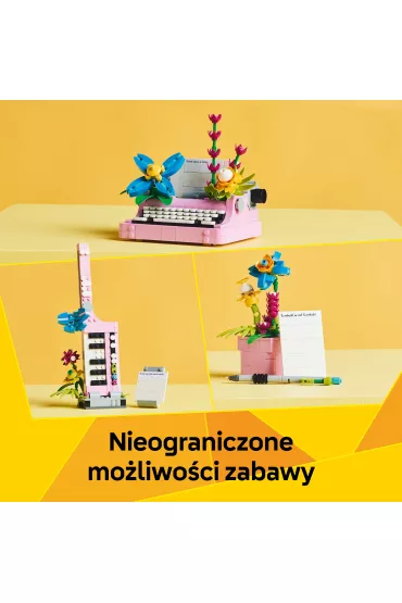 LEGO Creator 3 w 1 Maszyna do pisania z kwiatami 31169