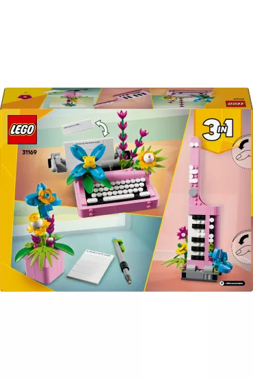 LEGO Creator 3 w 1 Maszyna do pisania z kwiatami 31169