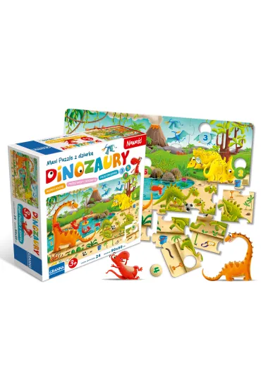 Maxi puzzle Dinozaury Granna - Daniel W�odarski