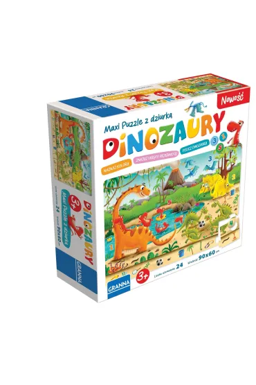 Maxi puzzle Dinozaury Granna - Daniel W�odarski