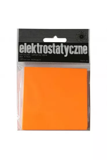 Ziemia Obiecana Karteczki elektrostatyczne pomara�czowe 75x75 mm 100 kartek