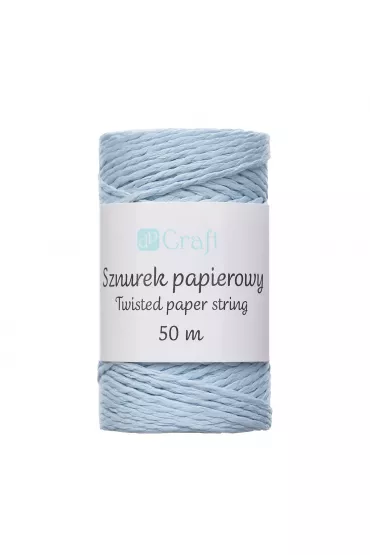 Dalprint Sznurek papierowy skr�cany niebieski 50m