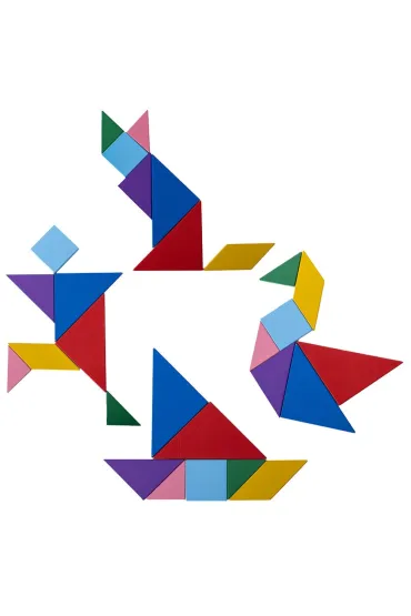 Puzzle Uk�adanka drewniana Tangram Askato