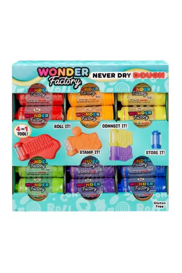 Wonder Factory Never Dry Dough Singles (36 szt) Mga Entertainment