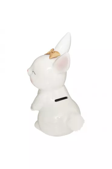 Bia�a skarbonka Rabbit Atmosphera