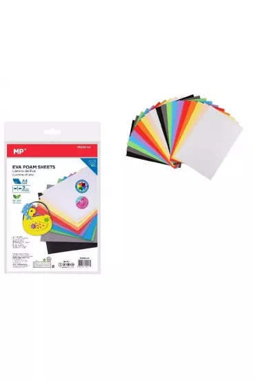 Mp Main Paper Pianka Eva A4 mix kolor�w 2mm 25 szt.