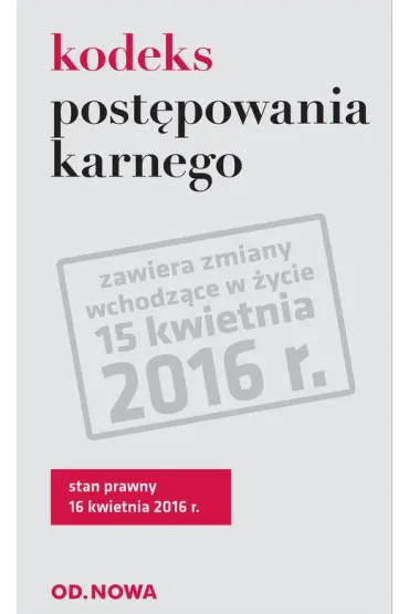 Kodeks post�powania karnego