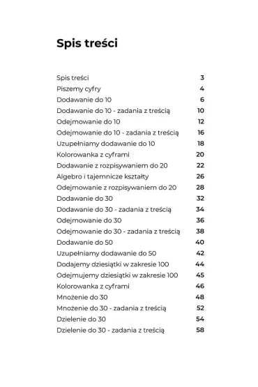 Akademia Algebro zeszyt �wicze� z kolorowankami dla najm�odszych uczni�w