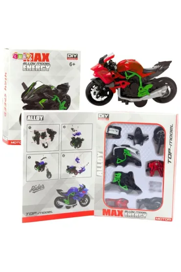 Motocykl do skr�cania metalowy 1:14 LeanToys