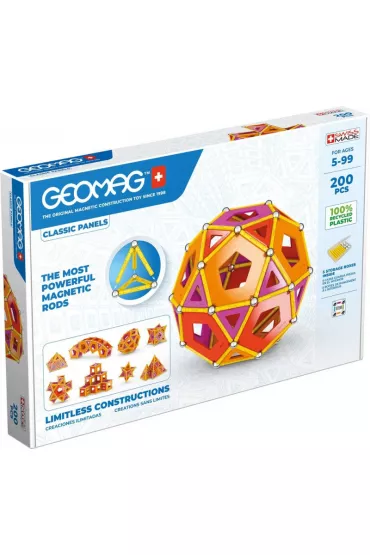 Klocki magnetyczne Geomag Eco Panels 200 elem.