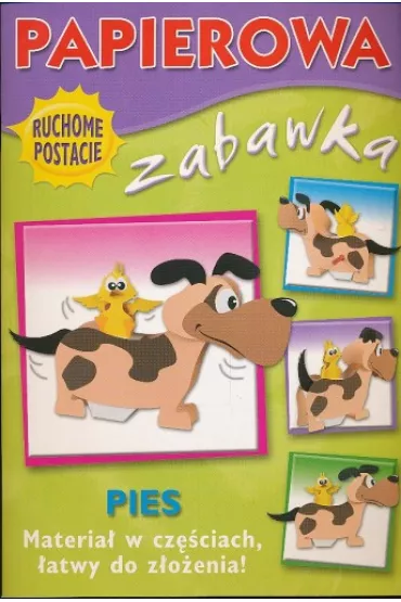 Papierowa zabawka Pies