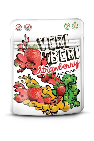 Veri Beri �elki truskawkowe paski owocowe 50 g