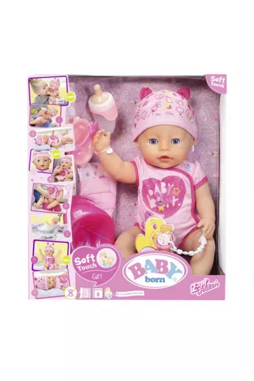 BABY born - Lalka interaktywna Soft Touch Dziewczynka 43 cm Zapf