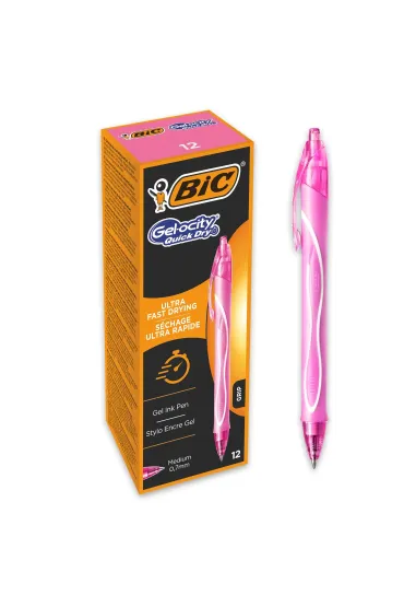Paczka D�ugopis �elowy r�owy BIC Intensity Quick Dry  12szt.