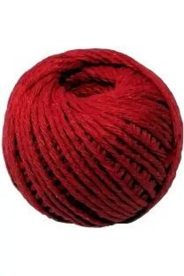 Ziemia Obiecana Sznurek bawe�niany czerwony 1.5mm x 50m
