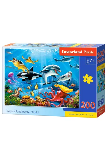 Puzzle 200 el. Tropikalny podwodny �wiat Castorland