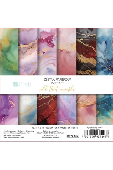 dpCraft Zestaw papier�w 15,2 x 15,2 cm 24 ark.