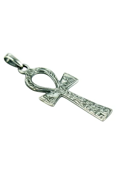 Sotis Krzy� Ankh z hieroglifami, oksydowany Ag925, 5,2g