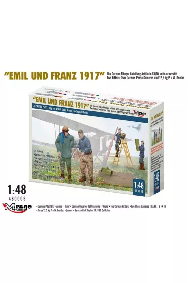 WWI Za�oga jednostek FAA Emil&Franz 1917 1:32 Mirage Hobby