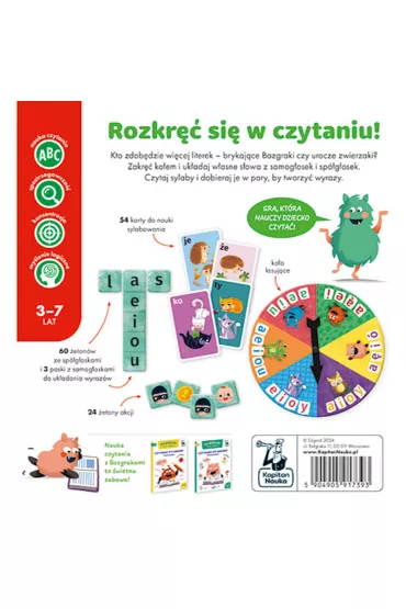 Bazgraki czytaj�. Gra edukacyjna. Kapitan Nauka - Katarzyna Urbaniak, Agnieszka Ulatowska